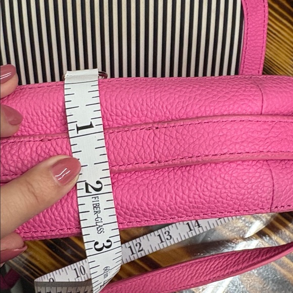Kate Spade Pink Pebbled Soft Leather Crossbody - Picture 11 of 11